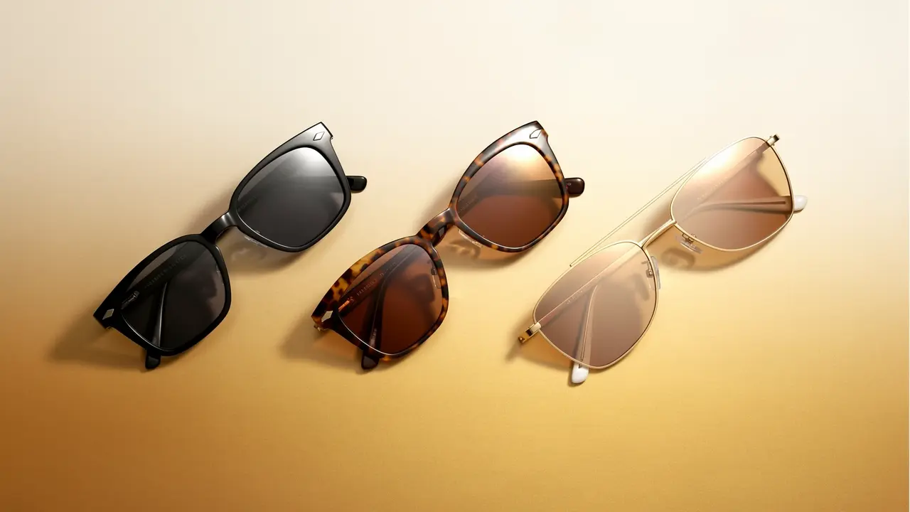 Kollektion luxuriöser Sonnenbrillen