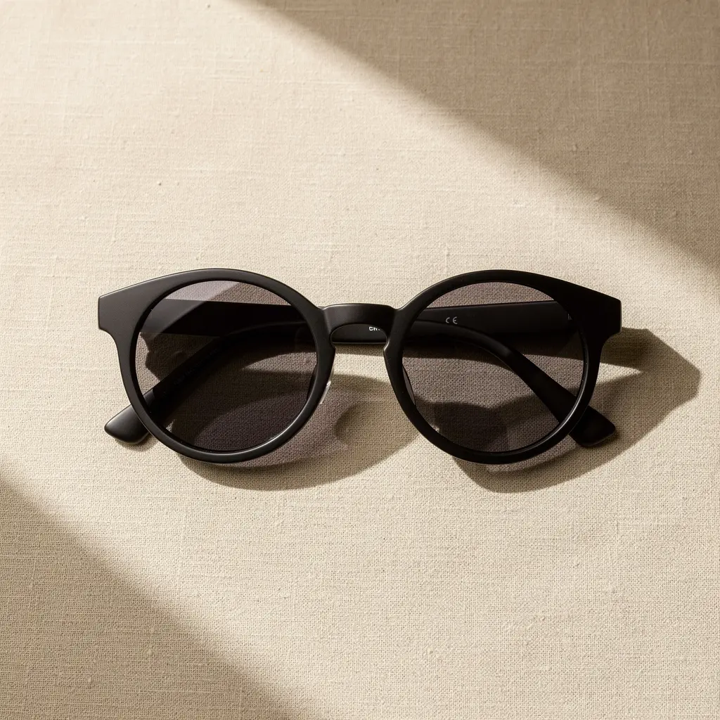 ONYX Round Sonnenbrille in Matte Black